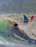 Sturm am Surfstrand